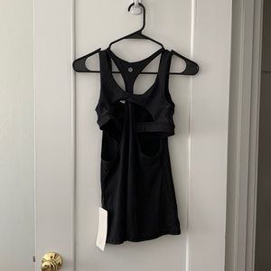 Black lululemon tank top